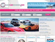 Tablet Screenshot of easycarbooking.com